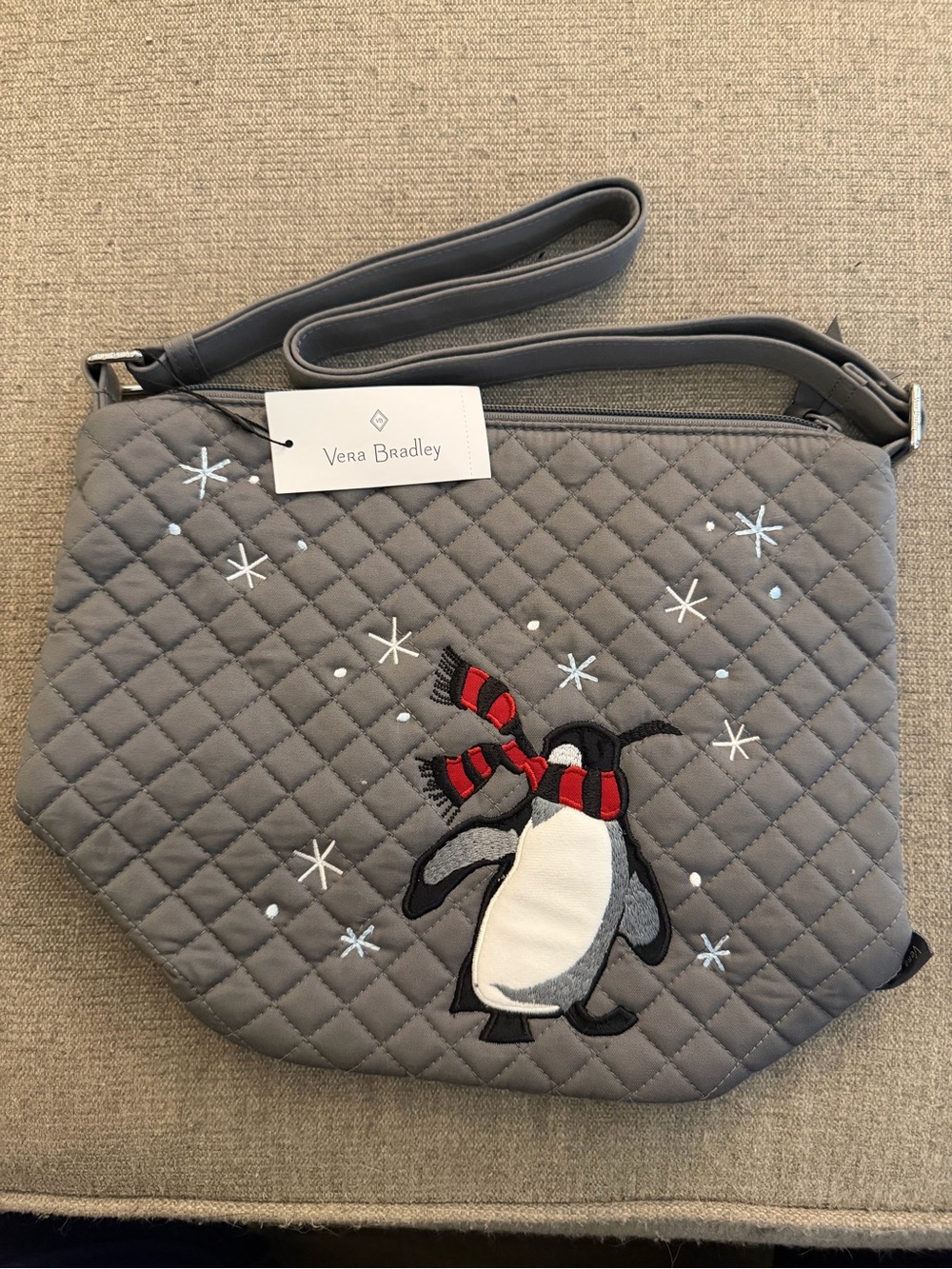 Vera Bradley Penguin Pair Bucket Crossbody